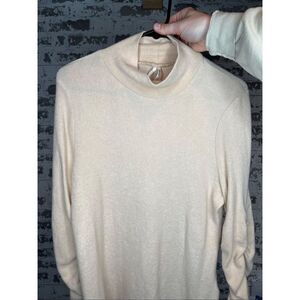 Anthropologie | women cowl neck roughed sleeves sweater